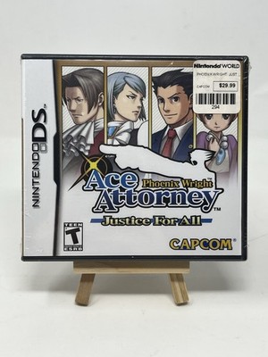 Phoenix Wright: Ace Attorney Justice For All (Nintendo DS) Brandneu Sealed