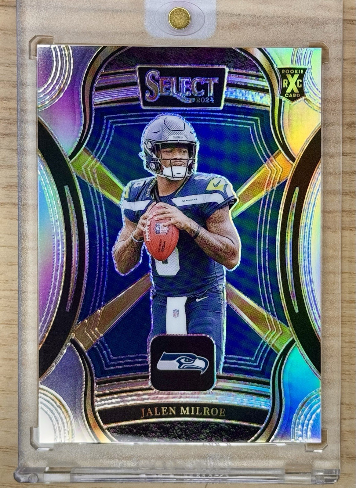 2024 Panini Select XRC Silver Prizm #504 Jalen Milroe Seahawks RC Rookie