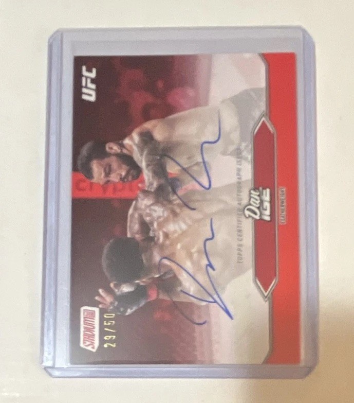 2025 Topps Stadium Club UFC - Autographs Dan Ige #BCA-DIG Red /50 (AU)