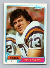 1981 Topps #402 Ron Yary Very Good