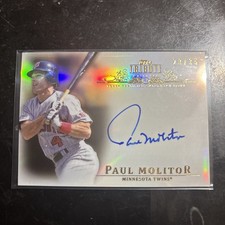 2013 Topps Tribute - Autograph Paul Molitor #TA-PM Sepia /35 (AU)