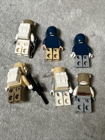 lot of 6 Lego star wars minifigures Sw0263 Sw0253a Sw0258 Sw1143 Sw0259 Sw1185