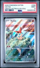 2025 POKEMON SVP EN-SV BLACK STAR PROMO #208 VICTINI PSA 9