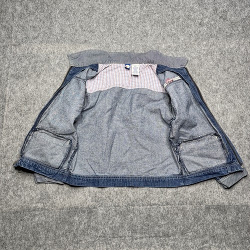 Vintage Gymboree Y2K Denim Jacket 100% Cotton Tractor Pull Embroidered size 6 - Picture 10 of 10