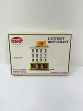 Model Power 1535 L'ENTROIT Restaurant, Building Structure Model Kit, N Scale
