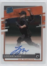 2020 Panini Donruss Optic Rated Rookie Signatures Logan Webb Auto RC 0zg6