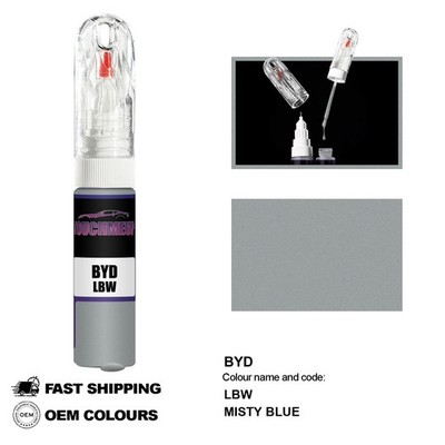 FÜR BYD MISTY BLUE LBW Touch Up Lackstift Pinsel Fix Kit Kratzer Chip Set