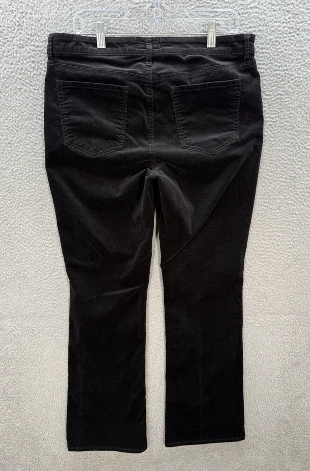 Pantalones Kut From The Kloth Mujer 14 Negro Pana Karen Bebé Bootcut Preppy Foto 2 de 4