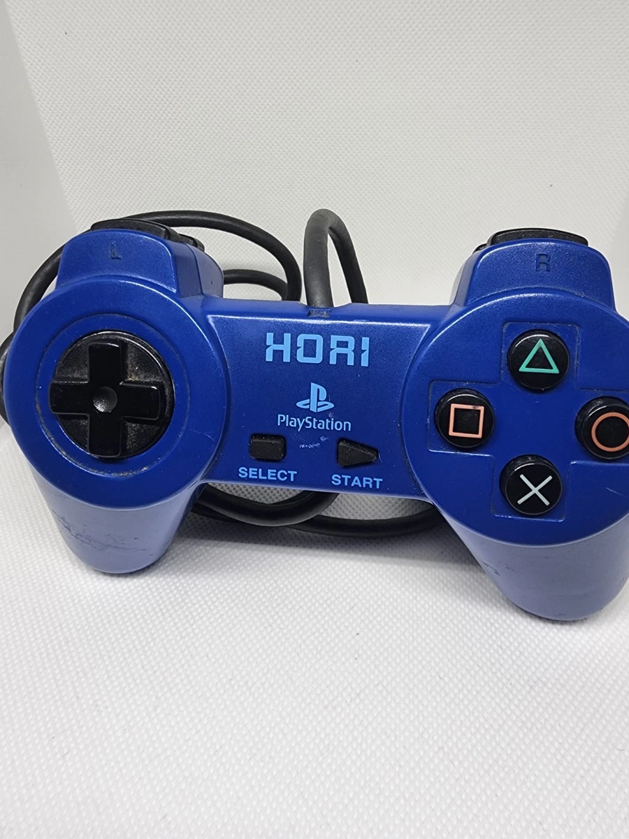 Manette Hori Pad PS1 Bleue - Modèle Japonais SLPH 00033 - Pour Sony PlayStation - Occasion Fonctionnelle