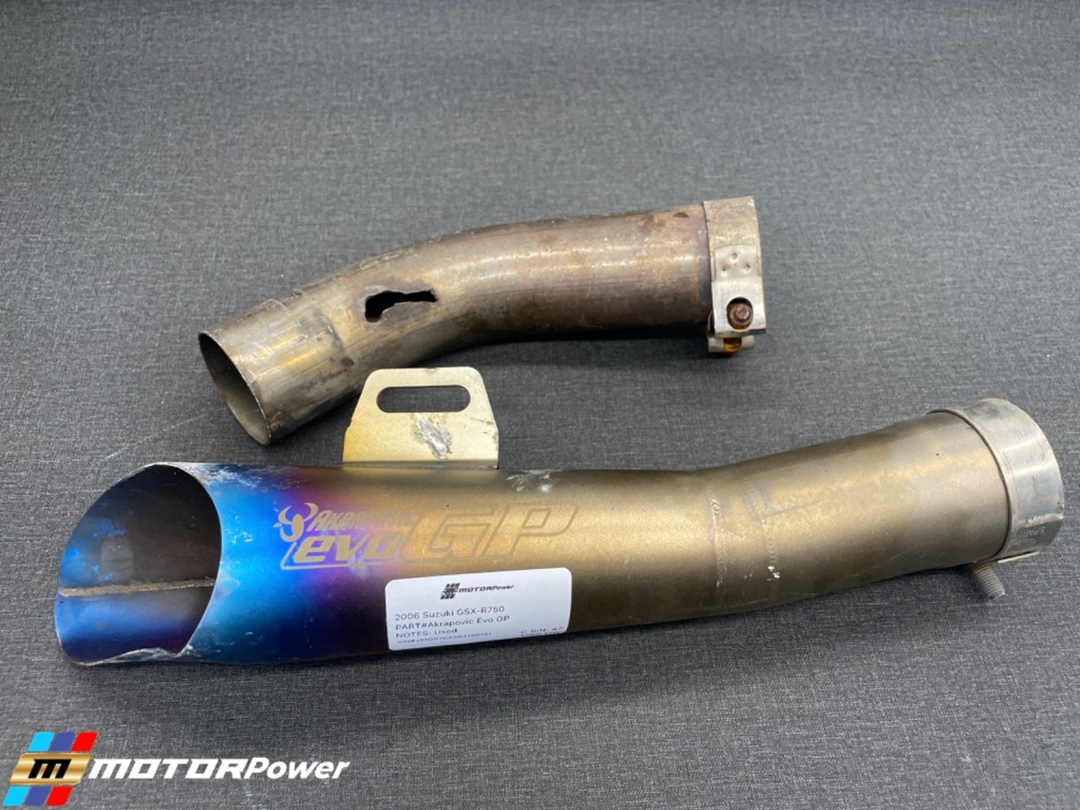 Akrapovic evo GP Slip On Exhaust DAMAGED Genuine | eBay