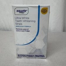 Equate Ultra-White Whitening Strips 11 Easyfit Treatments 22 Count