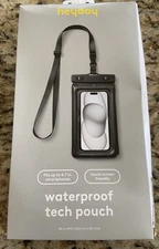 Heyday Waterproof Tech Pouch Holder Touch Screen Fits Smartphones Up To 6.7”