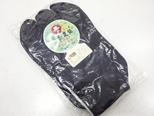 7638178: JAPANESE KIMONO / UNUSED BLACK TABI SOCKS 25 cm / 4 clasps 