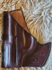 Zack Davis Leather Kuna ID Brown Leather Pocket Holster fits Ruger LCP LH