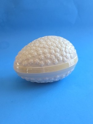 Vintage Belleek Irish Porcelain Floral Egg Figurine 6th Green Mark  (1965-1980)