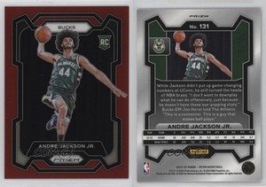 2023-24 Panini Prizm Red Prizm /299 Andre Jackson Jr #131 Rookie RC