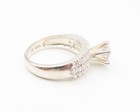 925 Sterling Silver  Cubic Zirconia Solitaire With Accents Ring Sz 6  RG10868 — photo 3