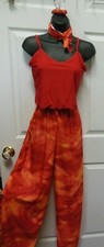 JAZZ COSTUME TIE DYE DANCE CHILD OUTFIT COLORS Wolff Fording Camisole Pants