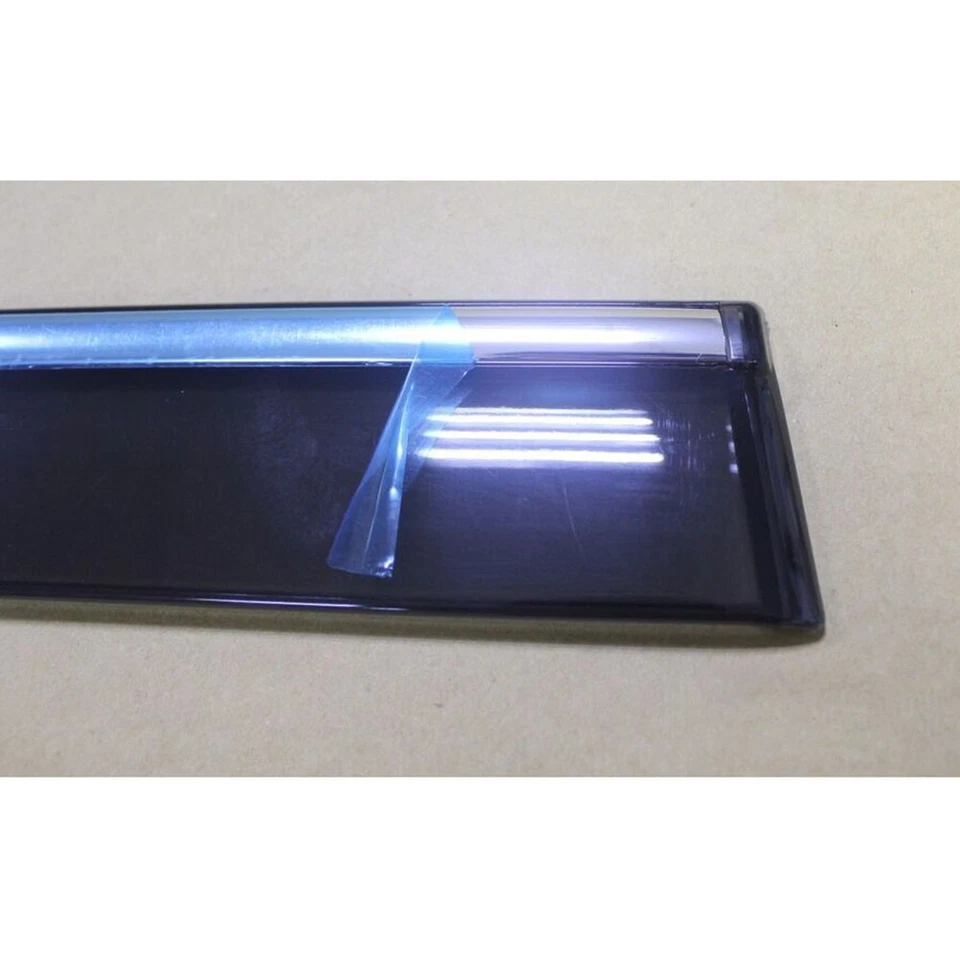 Add-on Window Visor Shade Rain Guard + Chrome Strip FOR Toyota Camry 07-11 Foto 2 de 4