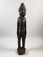 Vintage Hand Carved African Wooden Scupture Figurine From Camaroon 43cm Tall