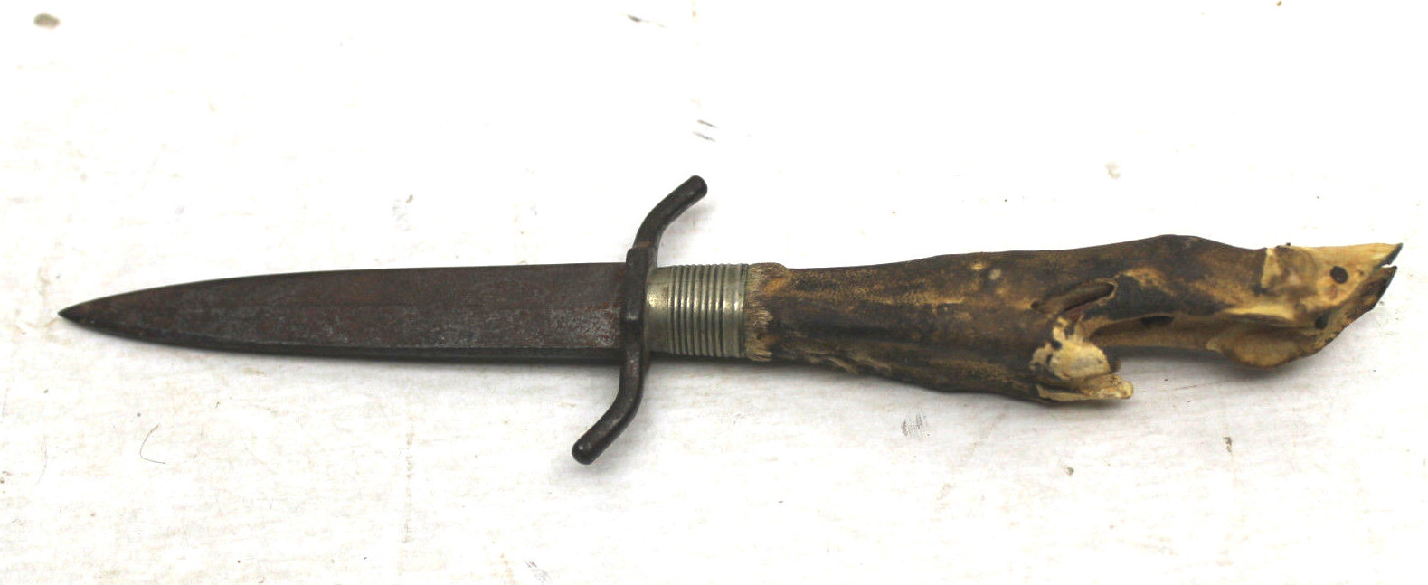 Rare Germania Cutlery Works Deer Foot Dagger Made In Germany Steel