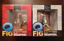 2015 Deadpool Explosion Q-Fig Red And Grey Variant Figure Loot Crate Exclusive