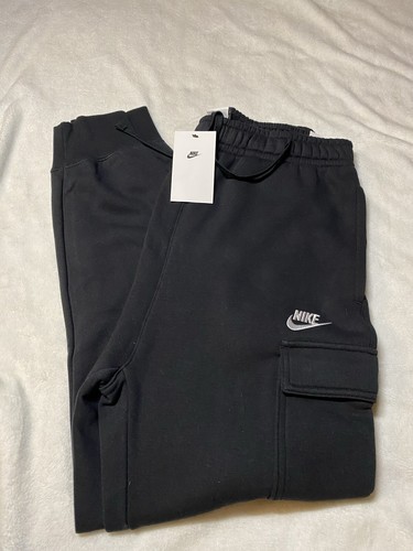 Nike Men's Sportswear Club Fleece Cargo Sweatpants Jogger CD3129 Sz S Soft $65