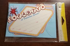 Neon Light - Party invitations - American Greetings 8 Pk Inviatations and Env.