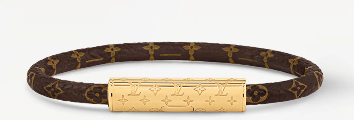 LOUIS VUITTON（LV） Bracciale Nuovo Autentico LOUIS VUITTON Monogram LV Confidenziale 19cm