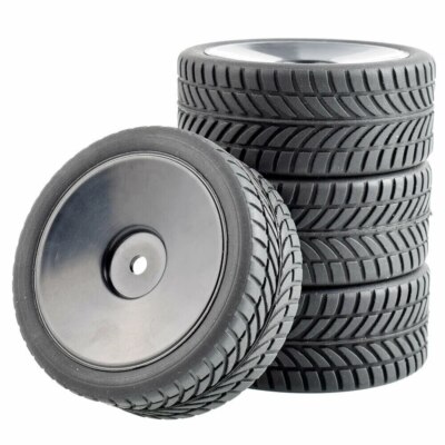 1/10 Onroad Rc Wheel Rubber Tires for Kyosho Pureten Fazer Thunder Tiger Fw06