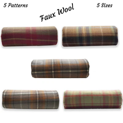 KOSIPRODUCTS Bolster Cushions with Covers, Faux Wool, Sofa, Patio, Rattan, High Quality