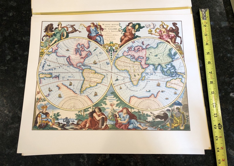 Old Maps of America - 6 Decorative Collectors Maps For Framing Howard ...