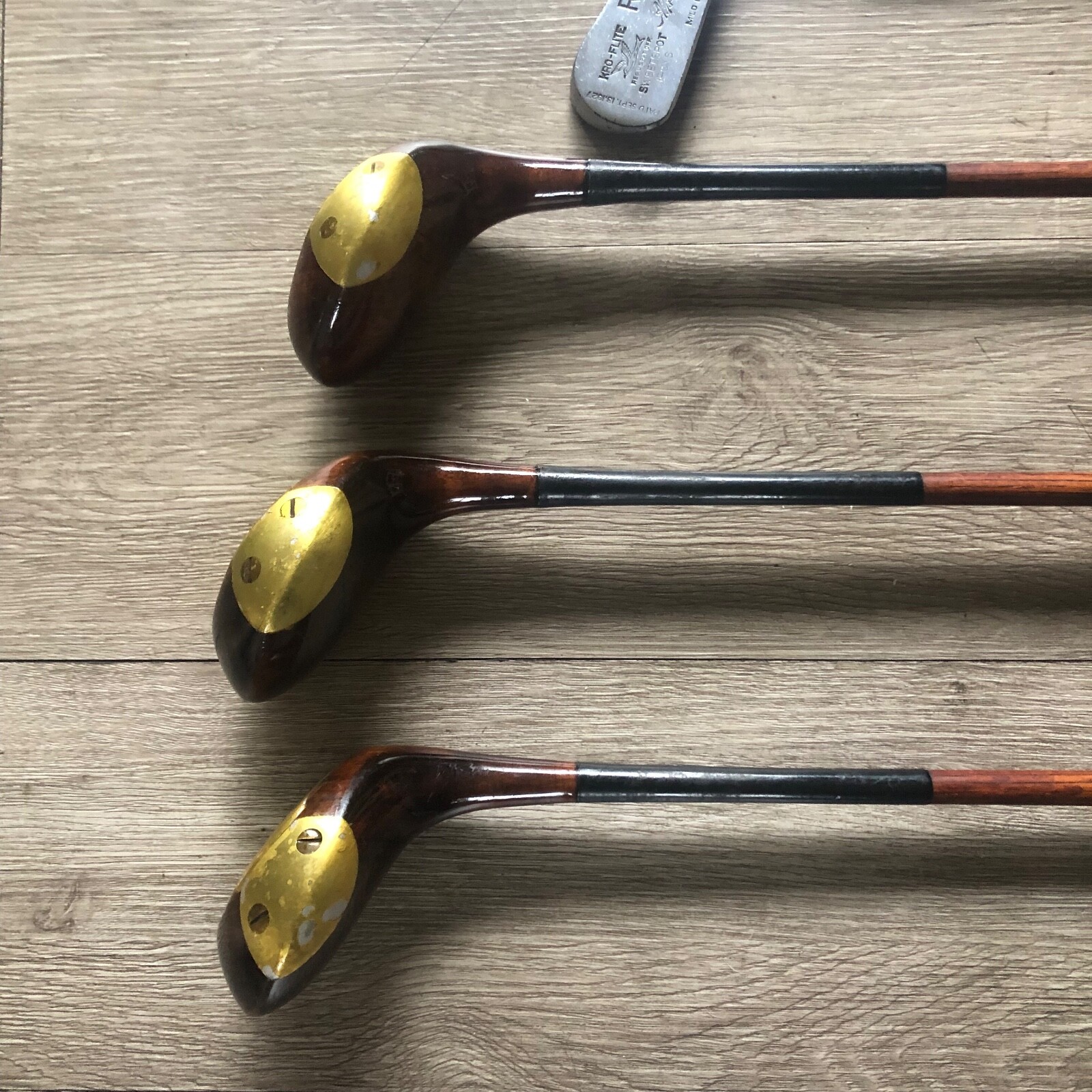 10 antique SPALDING hickory shaft GOLF CLUB SET KroFlite SWEET SPOT