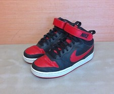 Nike Court Borough Mid 2 GS Red Black Shoes CD7782-003 Youth Size 5Y