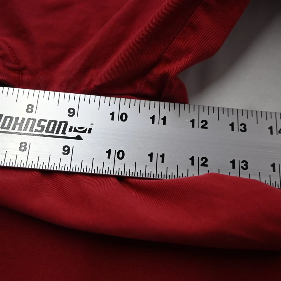 Calça chino masculina ajuste reto Banana Republic 33 x 32 vermelha Emerson - Imagem 3 de 4