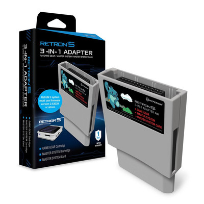 Retron 5 3-In-1 Adapter for Game Gear, Master System, and Master System Card