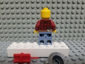 Lego City Miner Minifigure Flannel Shirt Dynamite Hat 4200 4204 cty0309