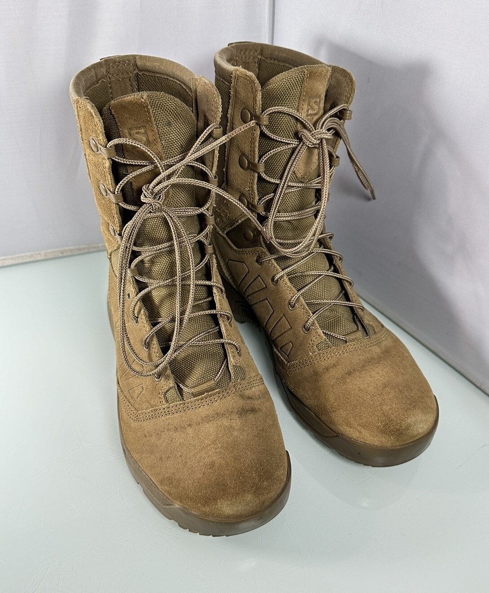 Salomon Forces Guardian Tactical Brown Leather Boots 400358 Size