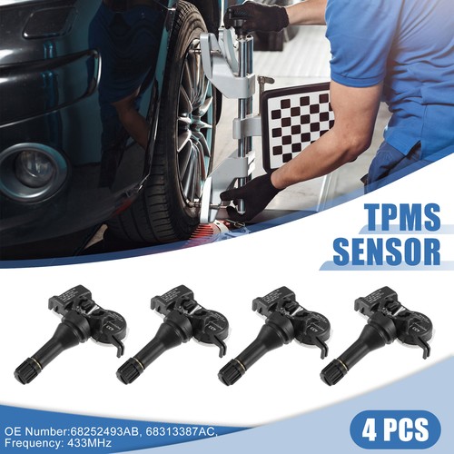 Set Of 4 Tire Pressure Sensors (TPMS) For 2013-2016 Dodge Dart - 433Mhz, No Programming