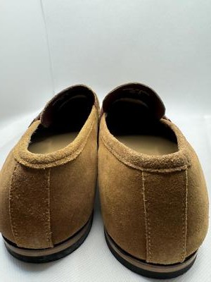 Walk London Raphael bar loafers in tan suede size 9 | eBay display picture 1