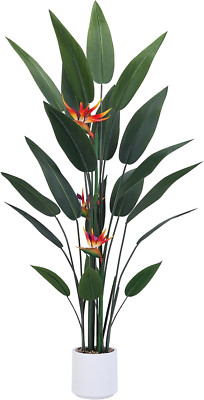 Planta artificial de ave del paraíso de 1,5 m de altura
