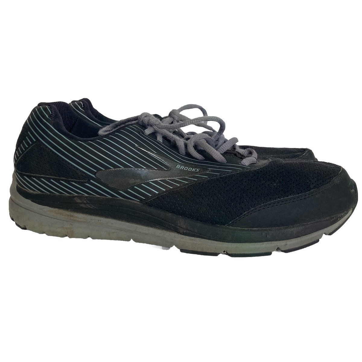 Brooks Addiction Walker Athletic Walking Shoes Mens 13 Black 
