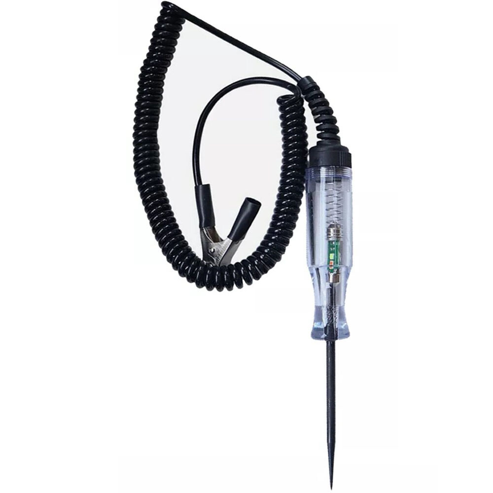 DC 12V Voltage Test Pen Probe 6-24V Car Electric Circuit Tester Spring Wire HOT