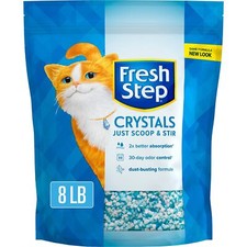 Fresh Step Crystals, Premium Cat Litter, Scented, 8 Pounds Package May Vary 