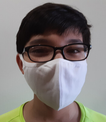 25 pieces - Face Masks - For Teens Youth Kids - Unisex Cotton White Washable