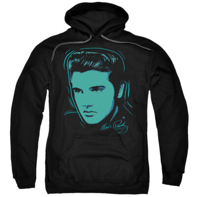 ELVIS PRESLEY YOUNG DOTS Licensed Adult Hooded Sweatshirt Hoodie SM-5XL