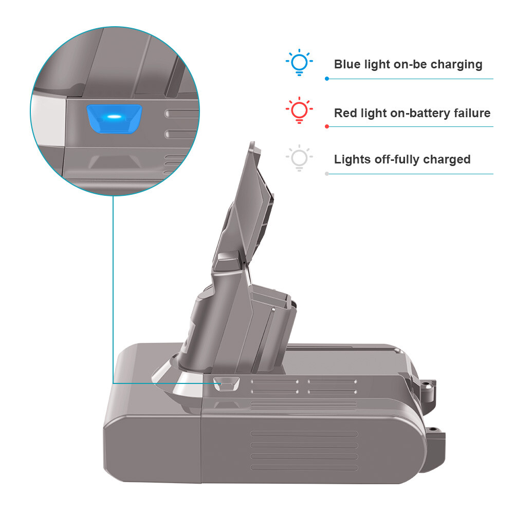 Batteria 6400 mAh per aspirapolvere Dyson foto 5