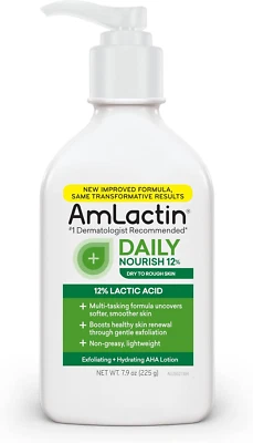 EMERSON HEALTHCARE LLC Amlactin Daily Moisturizing Body Lotion | Instantly Hydrates, Relieves Roughness