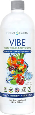 Vibe Liquid Multivitamins Mineral Supplements with Vitamins A, B12, C, D, E &...