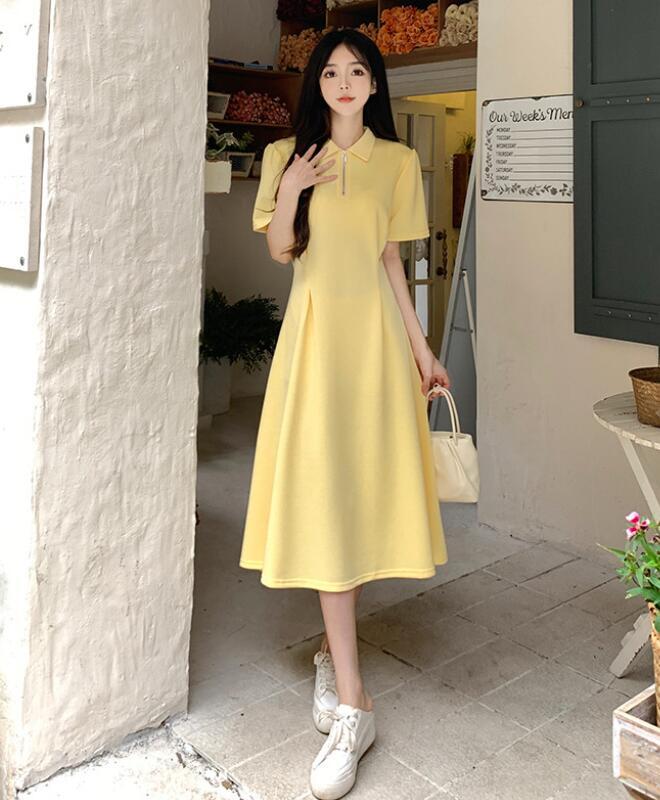 Summer high waist dress New fairy skirt Simple sweet Women Long Dress | eBay